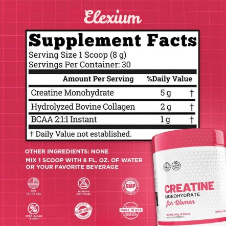 Elexium Creatine Monohydrate Powder